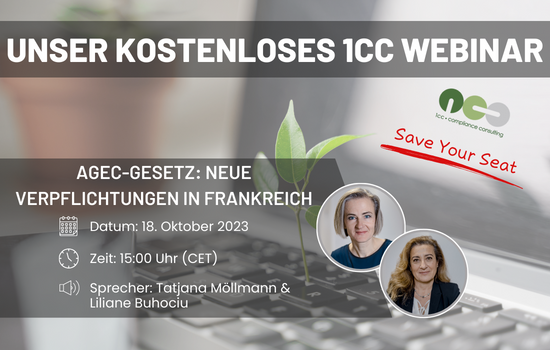 Kennen Sie Ihre neuen Verpflichtungen in Frankreich, die sich aus den Bestimmungen des AGEC-Gesetzes ergeben?